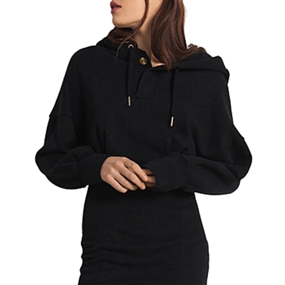 ba&sh Vara Hooded Sweatshirt Dress - Women's M